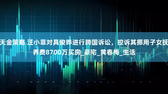天金策略 汪小菲对具俊晔进行跨国诉讼，控诉其挪用子女抚养费8700万买房_豪宅_黄春梅_生活