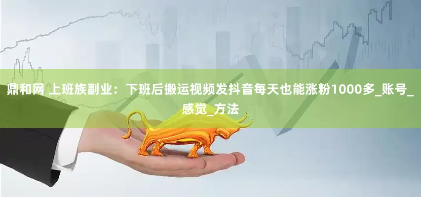 鼎和网 上班族副业：下班后搬运视频发抖音每天也能涨粉1000多_账号_感觉_方法